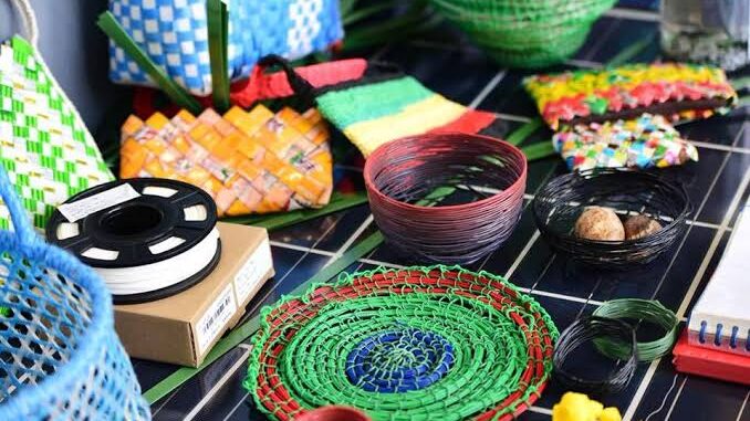 Articles made from ocean waste